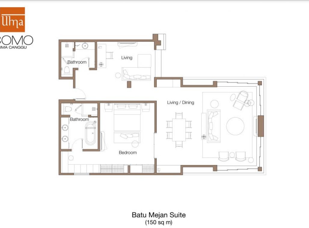 Batu Mejan Suite - Floorplan