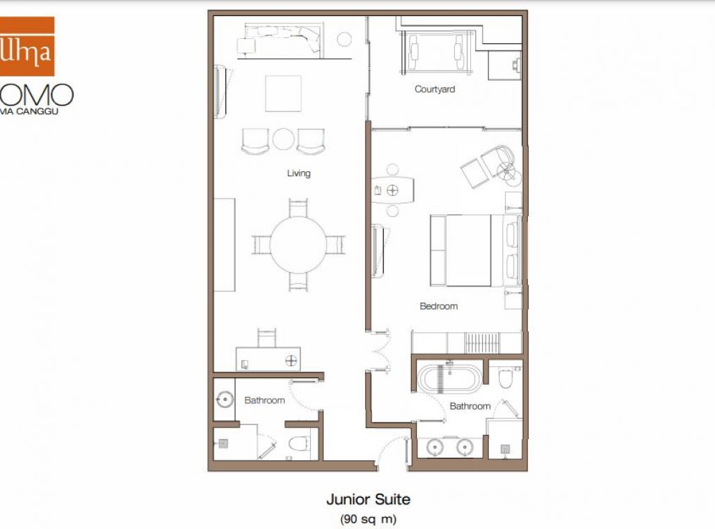 One Bedroom Suite - Floorplan