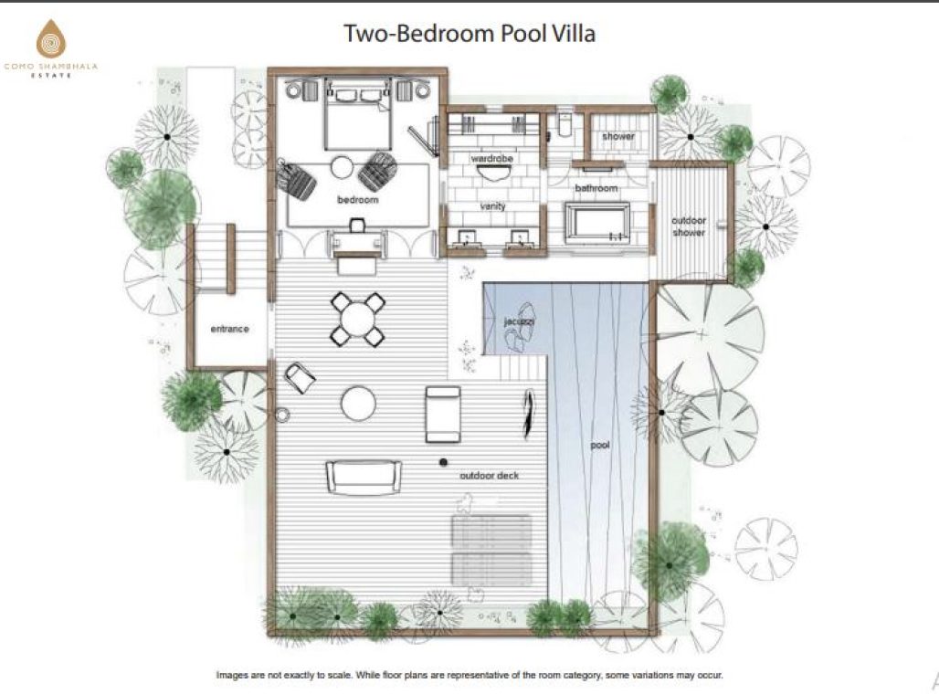 Two Bedroom Pool Villa -Floorplan