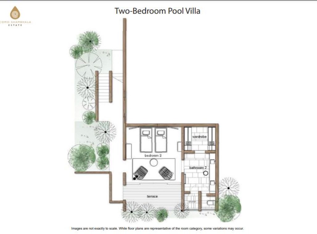 Two Bedroom Pool Villa - Floorplan