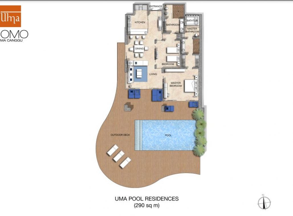Uma Pool Residence - Floorplan